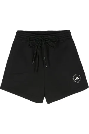 adidas Logo-print organic cotton track shorts