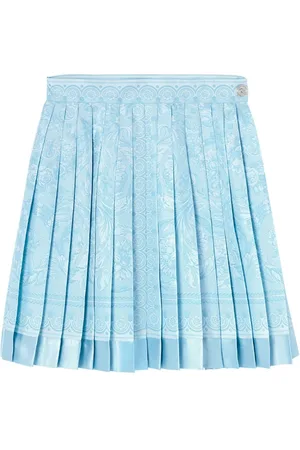 VERSACE Barocco-print silk skirt