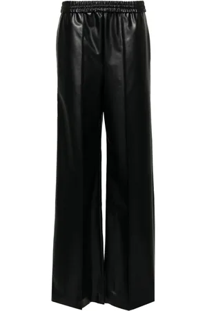Wolford Elasticated faux-leather trousers