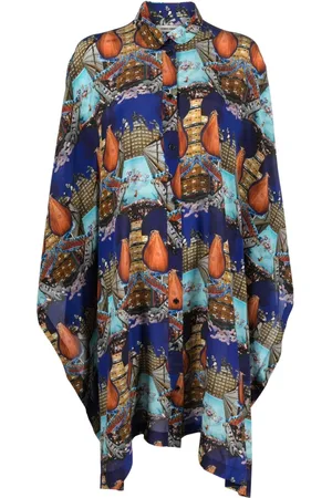 HENRIK VIBSKOV Square boxing-print midi dress