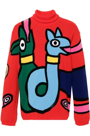 WALTER VAN BEIRENDONCK Viper wool jumper