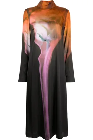 STINE GOYA Mille abstract-print midi dress