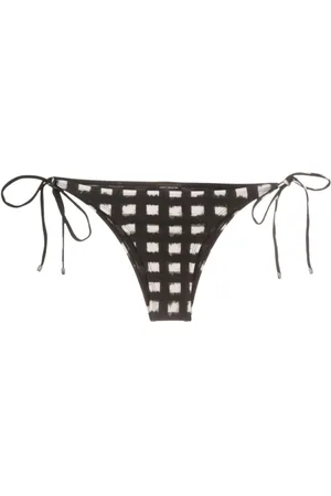 Lenny Niemeyer Vichy side-tie bikini bottoms