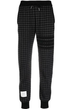 Thom Browne Check-jacquard track pants