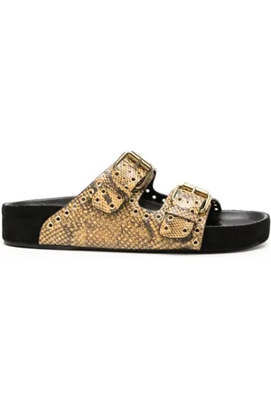Isabel Marant Lennyo lizard-skin leather sandals
