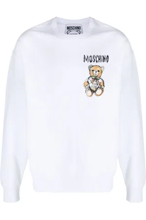 Moschino Teddy Bear-print cotton sweatshirt