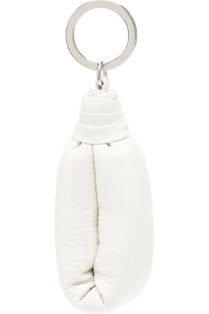 LEMAIRE Logo-engraved leather keyring
