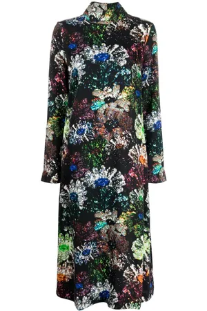 STINE GOYA Mille satin midi dress