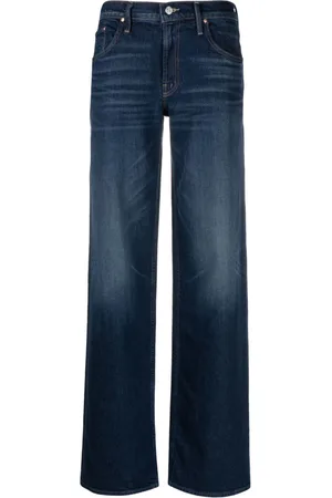 Mother The Down Low Spinner Heel straight-leg jeans