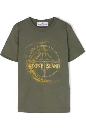 Stone Island Logo-patch cotton T-shirt