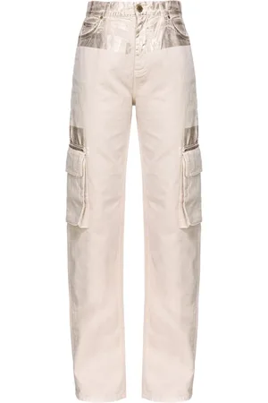 Pinko Straight-leg cargo jeans