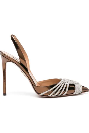 Aquazzura Gatsby 120mm crystal-embellished pumps