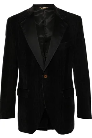 Dolce & Gabbana 2000s notched lapels plush-effect blazer