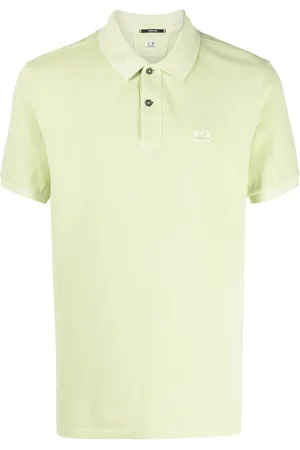 C.P. Company Logo-patch piqué polo shirt