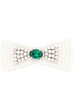 Sarah Chofakian Embllished bow brooch