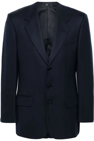 VALENTINO GARAVANI 2000s notched lapels virgin-wool blazer