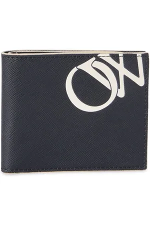 OFF-WHITE Logo-print leather bi-fold wallet