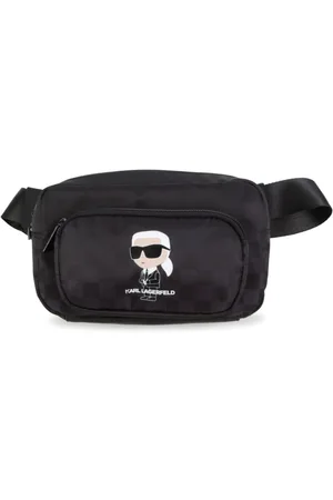 Karl Lagerfeld Ikon checkered twill belt bag