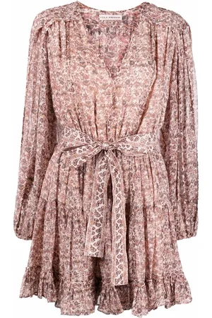 ULLA JOHNSON Floral-print mini dress