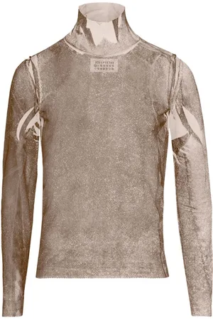 Maison Margiela Semigraphic silk top