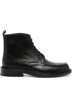 Maison Kitsuné Lace-up leather boots
