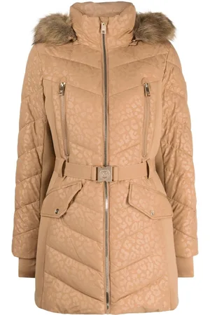 Michael Kors Leopard-print padded parka coat