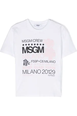 Msgm Logo-print cotton T-shirt