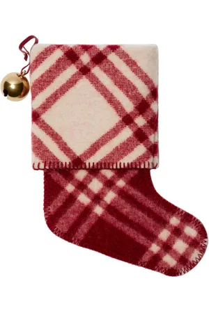 Burberry Check-pattern wool stocking