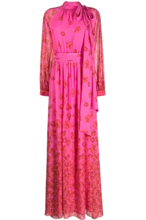 Sachin & Babi Vera floral-print chiffon gown