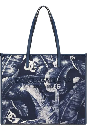 Dolce & Gabbana Logo-embroidered canvas shoulder bag