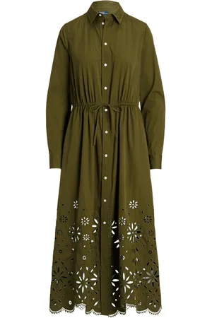 Ralph Lauren Jessica broderie-anglaise cotton shirtdress