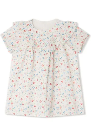 BONPOINT Falbalili floral-print ruffle dress