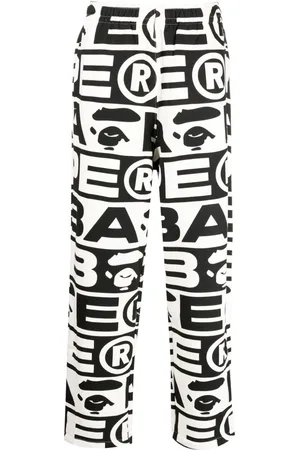 A Bathing Ape Logo-print cotton blend track pants