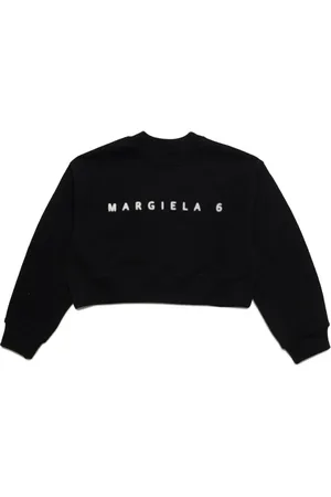 Maison Margiela Logo-print cropped cotton sweatshirt