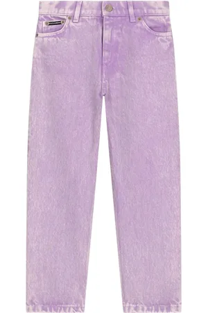 Dolce & Gabbana Logo-appliqué straight-leg jeans