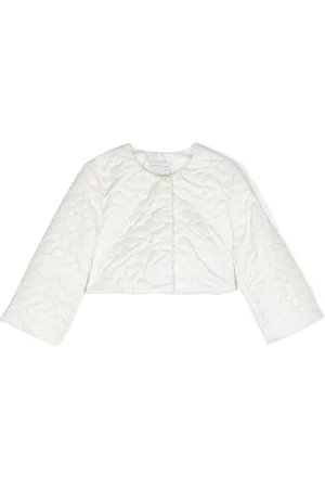 MONNALISA Logo-patch quilted jacket