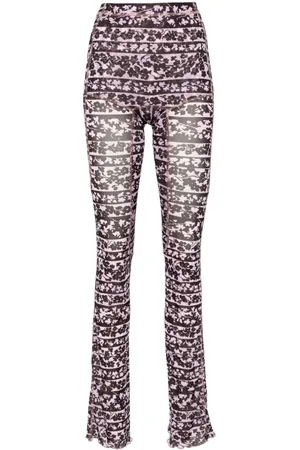 KNWLS Halcyon Blossom-print trousers