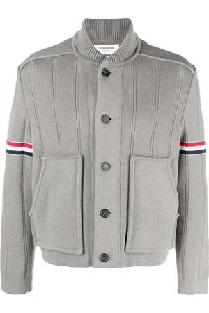 Thom Browne Fine-ribbed shirt jacket