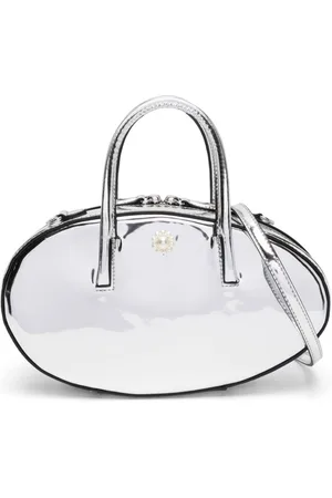 Simone Rocha Egg mirrored-leather tote bag