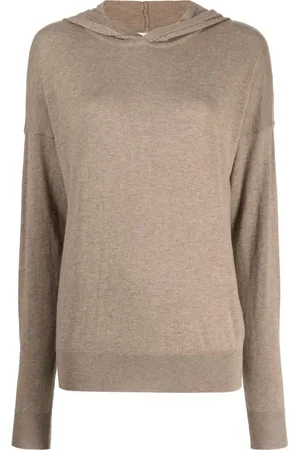GOODIOUS Cotton-blend knitted hoodie