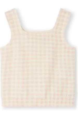 BONPOINT Fabelin gingham-check cotton top