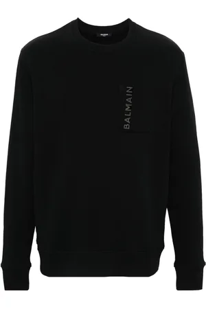 Balmain Logo-lettering cotton sweatshirt