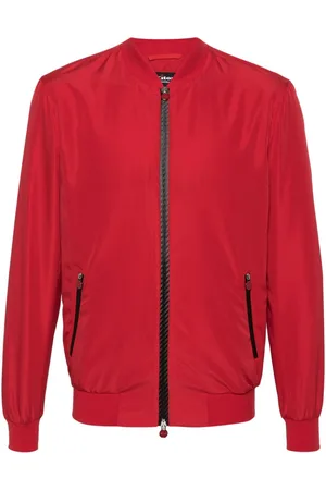 Kiton Baseball-collar bomber jacket