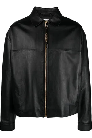 Moschino Zipped-up leather jacket