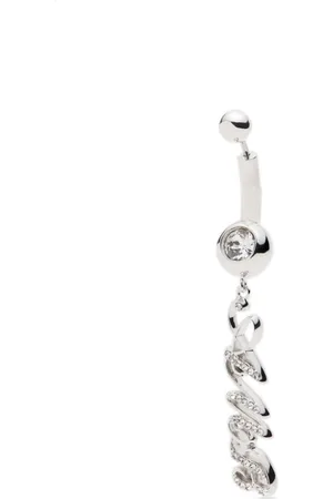 AMBUSH Initial crystal-embellished earring