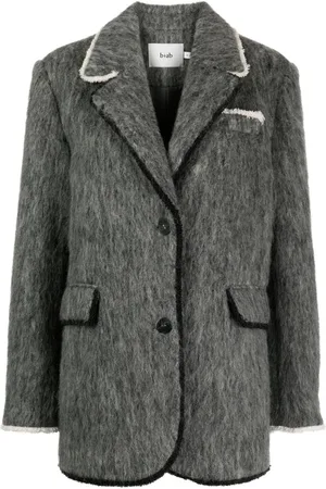 B+AB Brushed-finish single-breasted blazer
