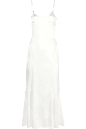 The Attico Logo-jacquard midi dress