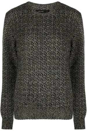 Frenckenberger Chevron-pattern cashmere jumper