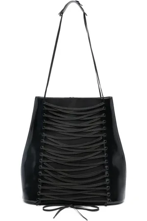 Jean Paul Gaultier 1990s corset leather shoulder bag