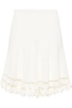 ULLA JOHNSON Danica ribbed-knit short skirt